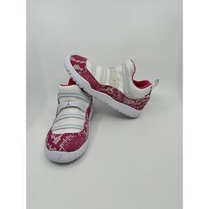 Nike Air Jordan 11 Retro Little Flex PS Snakeskin Pink BQ7103-106 Size 1.5Y